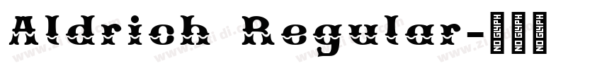 Aldrich Regular字体转换